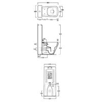 Бачок SIMAS напольный моноблок цвет белый CT09/D20 — фото 8, Комплектующие для туалета