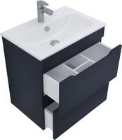 Тумба под раковину Aquanet Практика 60 маренго (2 ящика) арт-00330458 — фото 2, Тумбы под раковину