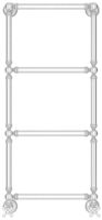 Полотенцесушитель водяной Сунержа Ренессанс 1304 960х400 Сатин арт-071-0280-9640 — фото 1, Водяные полотенцесушители