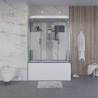 Душевая кабина Niagara Ultra NG-3150-01 (150х70х220) высокий поддон(56см),стекло матовое,4 места 31500164 — фото 2, Душевые кабины