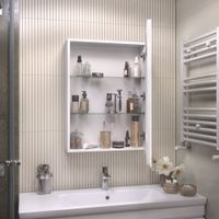 Зеркальный шкаф VIGO Geometry Classic 60 подвесной белый (117) — фото 5, Зеркальные шкафы в ванную