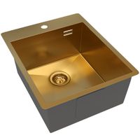 Товар: Кухонная мойка Reflexion Iseo брашированное золото арт-RX2240GD - фото 4 Кухонная мойка Reflexion Iseo брашированное золото арт-RX2240GD — фото 4, Кухонные мойки