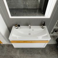 Комплект мебели для ванной Бриклаер БЕРЛИН 100BD, белый — фото 6, Комплекты мебели для ванной