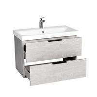 Тумба под раковину VIANT БЕРЛИН 80 подвесная цемент арт-VBER80MDC-T2YP — фото 1, Тумбы под раковину