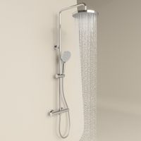 Товар: Душевая стойка Sancos Teo c термостатом, с регулировкой по высоте, цвет хром, арт. SC11001CH - фото 11 Душевая стойка Sancos Teo c термостатом, с регулировкой по высоте, цвет хром, арт. SC11001CH — фото 11, Душевые стойки