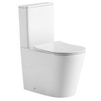 Унитаз ABBER Bequem компакт белый, безободковый, смыв торнадо арт-AC1112T — фото 10, Напольные унитазы