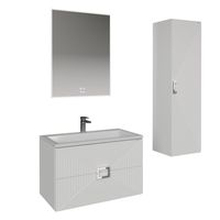 Тумба подвесная "ЛУКСОР-70 см" с 2-я ящ. белая матовая (ум. Блисс-70 см.) 107057 — фото 2, Комоды и тумбы для ванной комнаты