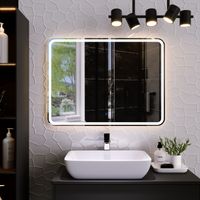 Зеркало с LED-подсветкой BALATON (89*68,5) /AQUA DE MARCO Bal90/70 — фото 1, Зеркала в ванную комнату