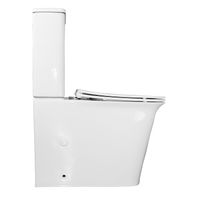 Унитаз-компакт Azario VELISE 355х625x810 напольный, безободковый в комплекте с быстросъемным сиденьем микролифт арт-AZ-1222A — фото 9, Напольные унитазы