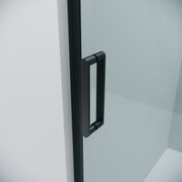 Дверь в нишу Grossman Classic 100.K33.04.160.21.00 (160х195) черный матовый,стекло прозрачное,раздвижная, 1 место — фото 6, Раздвижные душевые двери