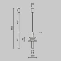 Подвесной светильник Maytoni MOD255PL-01B3 — фото 10, Подвесные светильники