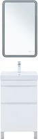 Товар: Тумба с раковиной Aquanet Слим 50 напольная 2 ящ. цв.белый сатин 00348176 - фото 9 Тумба с раковиной Aquanet Слим 50 напольная 2 ящ. цв.белый сатин 00348176 — фото 9, Тумбы с раковиной