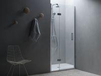 ATLAS TV/S - 90 - L - CHROME PROFILE - TRANSPARENT арт-уходит из каталога — фото 1, Душевые двери в нишу