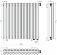 Товар: Отопительный радиатор Сунержа Эстет-00 EU50 500х540 12 секций Без покрытия арт-00-0322-5012 - фото 4 Отопительный радиатор Сунержа Эстет-00 EU50 500х540 12 секций Без покрытия арт-00-0322-5012 — фото 4, Радиаторы отопления