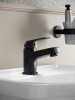 OneLife смеситель для раковины однорычажный полимерный, черный арт-P02-021b — фото 4, Смесители для раковины