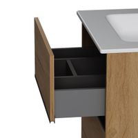 Sense, База под раковину, универсальная, 60 см, 2 ящика, цвет: дерево арт-M7BFUX0602OF — фото 5, Тумбы под раковину