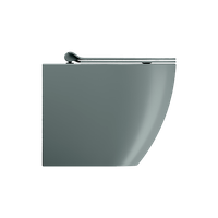 унитаз приставной PURA безободковый с водоворотной системой смыва Swirlflush фаянсовый агава матовый арт-881004 — фото 2, Приставные унитазы