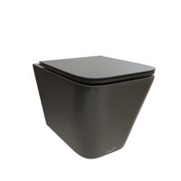 Унитаз MAIELLA Aria MB подвесной безободковый черный матовый, ТЕРМООБЖИГ (не плёнка) Ceruttispa (500х350х320) арт-CT9163 — фото 4, Подвесные унитазы