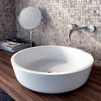 Раковина Isola Bella круглая, белый матовый, MonteBianco арт-11092 — фото 2, Раковины накладные