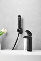 Товар: Смеситель для раковины с гигиеническим душем BELZ B12713-7, черный матовый - фото 5 Смеситель для раковины с гигиеническим душем BELZ B12713-7, черный матовый — фото 5, Смесители для раковины