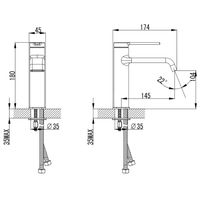 Товар: Смеситель для раковины Azario VINCENTE керамический картридж, без донного клапана, хром арт-AZ-VPV168326C - фото 1 Смеситель для раковины Azario VINCENTE керамический картридж, без донного клапана, хром арт-AZ-VPV168326C — фото 1, Смесители для раковины