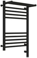 Полотенцесушитель электрический Сунержа Богема с полкой 3.0 600х400 / МЭМ правый Матовый чёрный арт-31-5807-6040 — фото 4, Электрические полотенцесушители