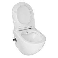 Унитаз подвесной c функцией биде Azario Allegro 360х490х360 безободковый, встроенный смеситель, крышка с сиденьем микролифт арт-AZ-3105B — фото 2, Подвесные унитазы