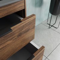 База под раковину Chiara 2D 600 подвесная, 2 выкатных ящика soft-close, C.Oak арт-VMC-2C2600CO — фото 11, Тумбы под раковину