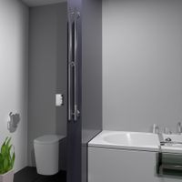 Полотенцесушитель электрический INARO 1200х60 правый, скр.монтаж, СНШ, (4 крючка), Маргроид арт-Inaro-1206-025R — фото 3, Электрические полотенцесушители