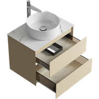 Товар: Подвесная тумба с двумя ящиками 65 см, цвет морская дюна со столешницей мрамор белый и наставным умывальником арт-GE01652MD+STG662X476MW - фото 2 Подвесная тумба с двумя ящиками 65 см, цвет морская дюна со столешницей мрамор белый и наставным умывальником арт-GE01652MD+STG662X476MW — фото 2, Тумбы с раковиной