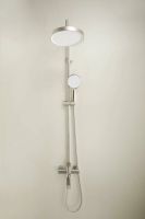 Товар: Душевая система с тропическим душем BELZ B24812-1, сатин - фото 2 Душевая система с тропическим душем BELZ B24812-1, сатин — фото 2, Душевые стойки