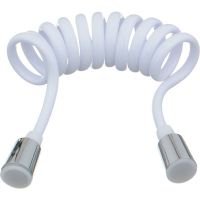 шланг д/душа гигиенического MELODIA White phone 1/2"*1/2" конус ПВХ L150см белый MKP34433P_wt — фото 1, Душевые шланги