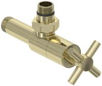 Вентиль Вентиль Сунержа угловой крест (G 1/2" НР х G 1/2" НР) Шампань 020-1408-1212 — фото 3, Комплектующие для полотенцесушителей