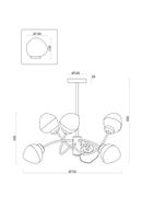 Люстра Freya арт-FR8017PL-06MG — фото 8, Люстры