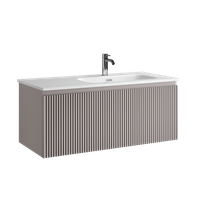 Тумба подвесная SANCOS Snob R 1.0 995х445х406, c одним ящиком оснащенным доводчиками, Doha Soft , арт.SNR1.0100RSM — фото 5, Тумбы под раковину