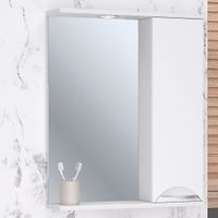 Зеркальный шкаф ELEGANSE 60 /хром/правый/ AQUA DE MARCO 1060CELE/R — фото 1, Зеркальные шкафы в ванную