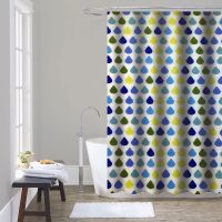 шторка д/в тканевая 180х200см "Цветные капли" MZ-160 — фото 1, Шторки на ванну