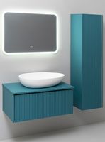 Тумба подвесная MONACO 80 /аквамарин/ AQUA DE MARCO 2080AQMON — фото 6, Тумбы под раковину