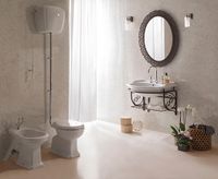 Товар: Раковина GLOBO PAESTUM на пьедестал с одним отверстием и двумя намеченными со спинкой цвет белый арт-PA057BI - фото 3 Раковина GLOBO PAESTUM на пьедестал с одним отверстием и двумя намеченными со спинкой цвет белый арт-PA057BI — фото 3, Раковины подвесные