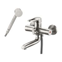 Смеситель для ванны G.Lauf NUD3-A045KH, сатин — фото 1, Смеситель для ванны