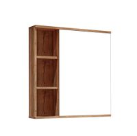 Шкаф-зеркало "ФОРТА-70 см" универсал. дуб галифакс 207002 — фото 1, Зеркальные шкафы в ванную