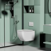 Унитаз ABBER Ultra подвесной белый с ультратонким ободком арт-AC1303 — фото 3, Подвесные унитазы