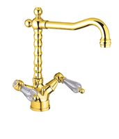 Смеситель для кухни Fiore GIOIELLI (SWAROVSKI®) , золото арт-08OO0625 — фото 1, Смесители для кухни