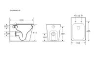 Товар: Унитаз приставной Grossman (600х355х410) безободковый,белый с тонкой крышкой,микролифт,1 место арт-GR-PR4414S - фото 3 Унитаз приставной Grossman (600х355х410) безободковый,белый с тонкой крышкой,микролифт,1 место арт-GR-PR4414S — фото 3, Приставные унитазы