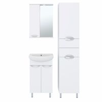 Зеркальный шкаф ELEGANSE 50 /хром/левый/ AQUA DE MARCO 1050CELE/L — фото 3, Зеркальные шкафы в ванную