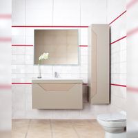 Комплект мебели для ванной Бриклаер БРАЙТОН 100B, бежевый — фото 1, Комплекты мебели для ванной