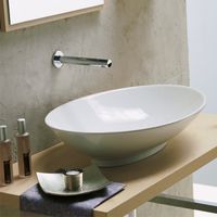 Раковина Scarabeo NECK накладная без перелива без отверстий цвет белый арт-8045 — фото 3, Раковины накладные