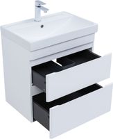 Тумба под раковину Aquanet Слим 60 белый сатин арт-00346047 — фото 1, Тумбы под раковину