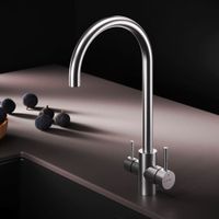 F85B07711 X-Joy S, смеситель для кухни с С-изливом с каналом для питьевой воды, сатин — фото 8, Смесители для кухни