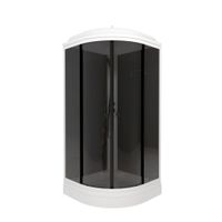 ДК Грэй-Блэк 90*90 А (7 мест+сифон D50, декор.крышка) арт-Щ0000067302 — фото 7, Душевые кабины